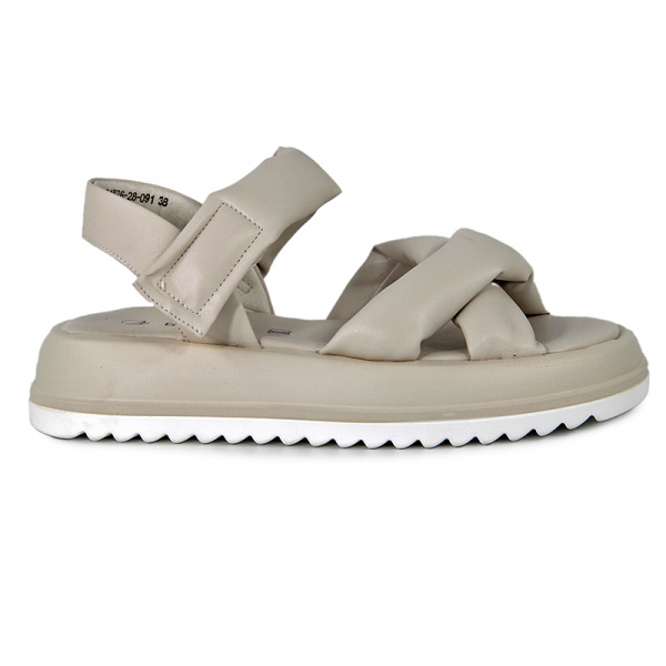 Сандалии женские <31W26-28-091=светло-беж/к>