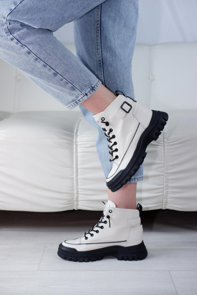 Кеды женские демис <82518-H/8= бел+чер/к>