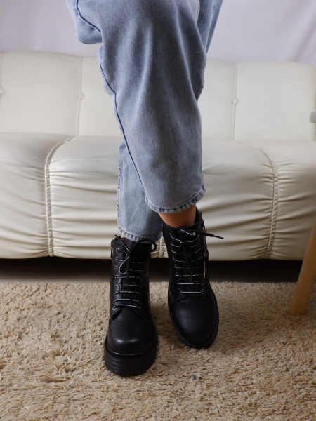 Ботинки женские зимние <D1022M-6690-1= ч/к>