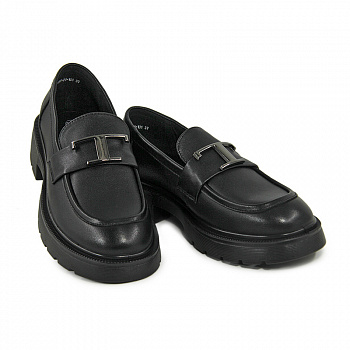 Лоферы женские <22R3-21-101= чер/к>