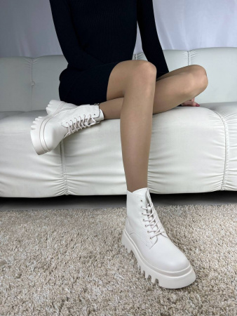 Ботинки женские демис <AS3017-L950-2= беж/к>