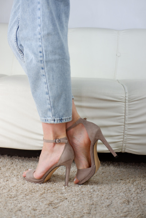 Босоножки женские <N585-81026-20= беж/тек>