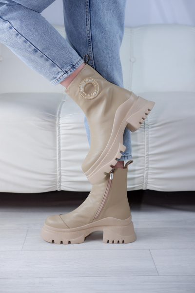 Ботинки женские демис <RC177-19-2= беж/к>