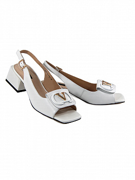 Босоножки женские <K627-71H-Y081 бел/к>