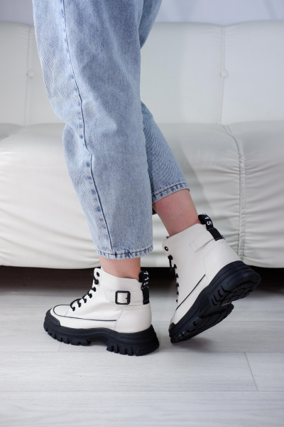 Кеды женские демис <82518-H/8= бел+чер/к>