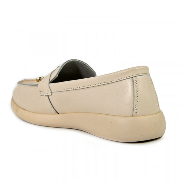 Лоферы женские лето <BF16-B2061= бежевый/к>