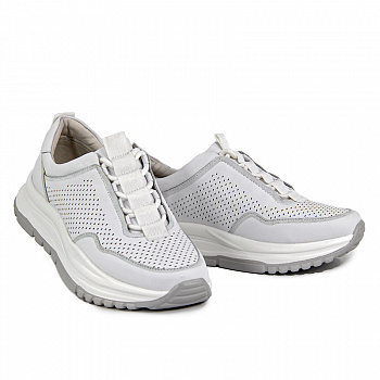 Кроссовки женские лето <31W9-11-011= бел/к>