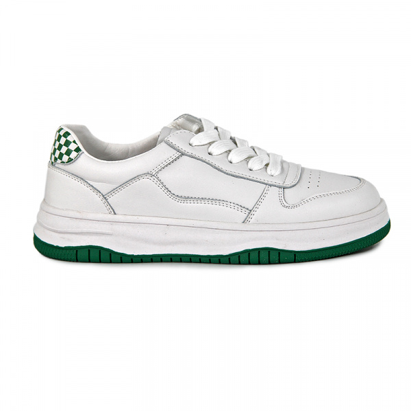 Кеды женские лето <HLN22573= бел+зел/к+э>