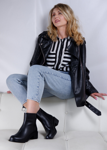 Ботильоны женские демис <22R8-17-101BK1= ч/к>